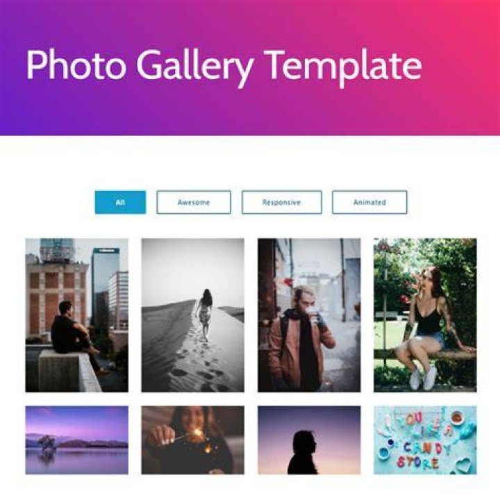 Adult photo gallery category page structure