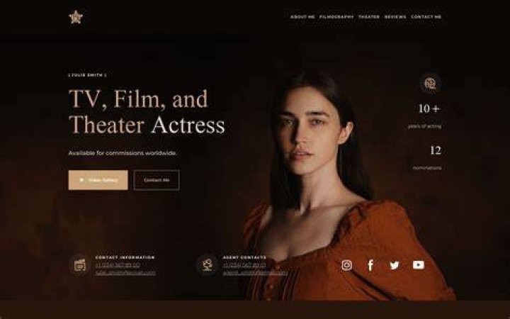 Adult video content platform website interface