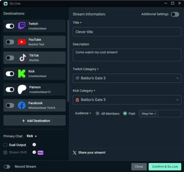 Adult video streaming category navigation interface