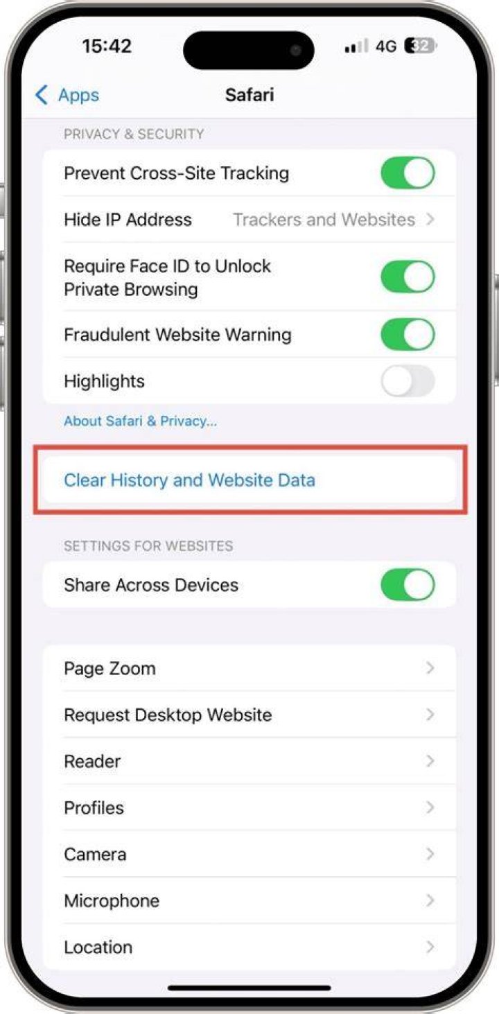 Browsing a cam directory on iPhone Safari browser
