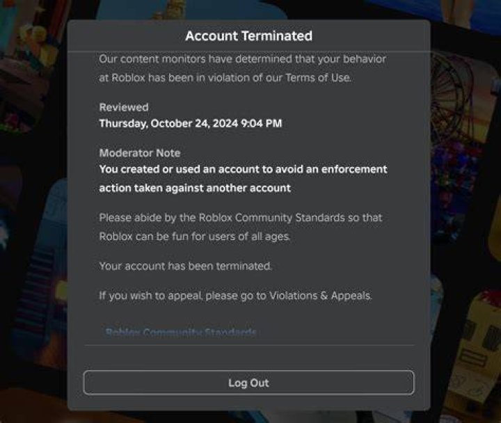 Forum account suspended or banned policy explanation
