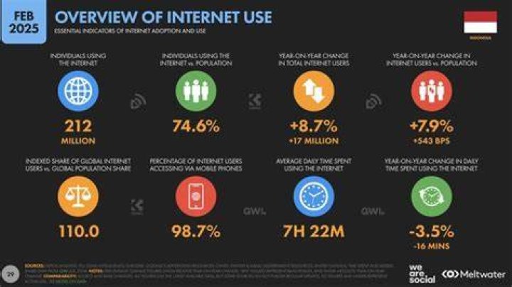 Indonesia internet usage and digital content demand