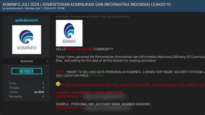 Kominfo Indonesia website blocking and enforcement