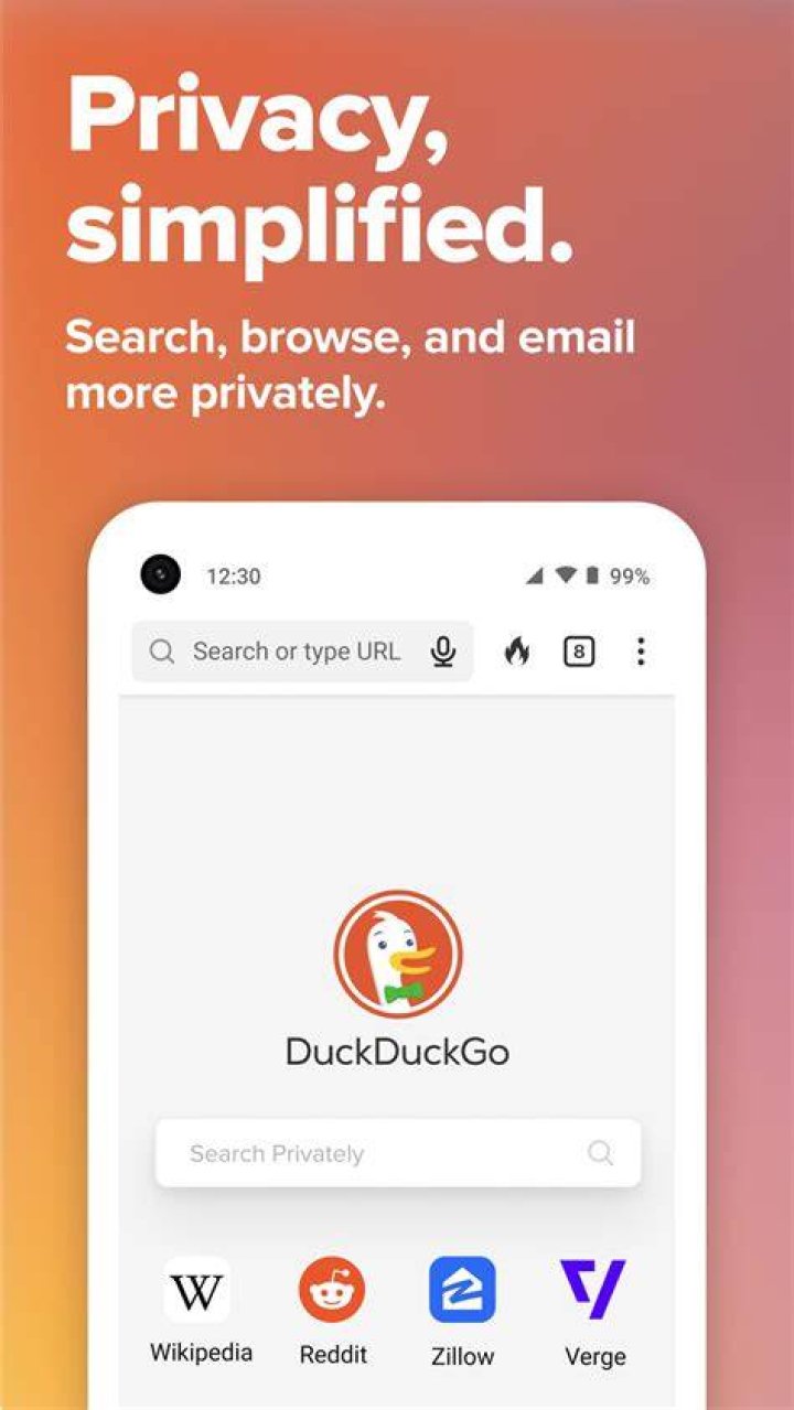 Privacy-respecting search engine for anonymous browsing