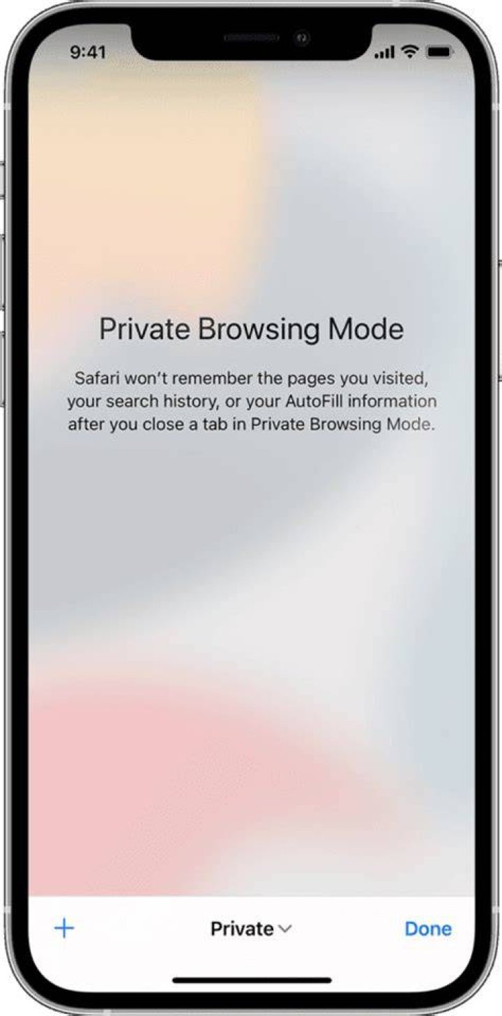 Private browsing mode for safe adult content reading on mobile