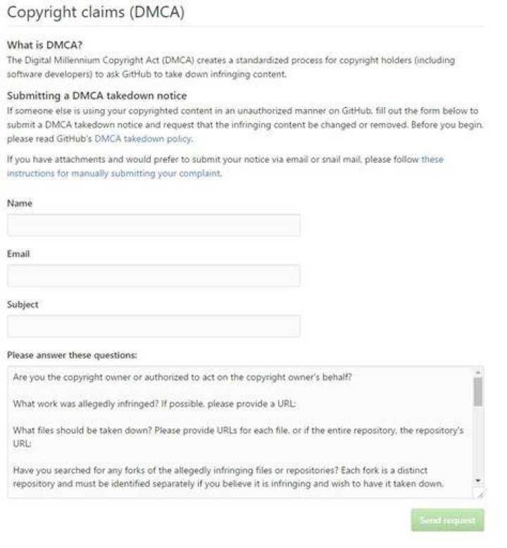 Responding to a content leak with DMCA takedown requests
