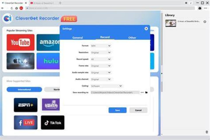 Save and organize favorite webcam streams