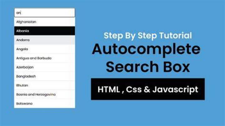 Search autocomplete suggestions on video website