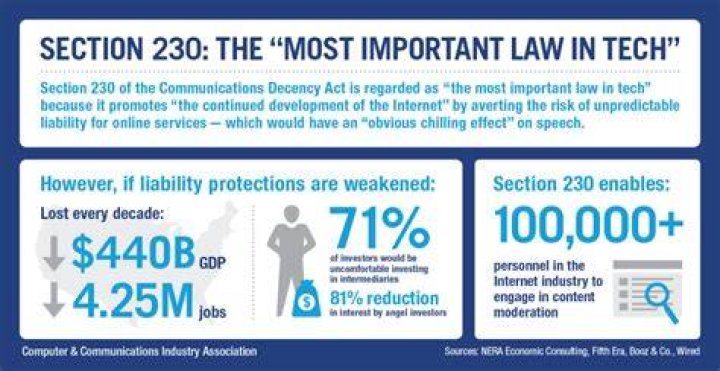 Section 230 platform liability for leaked media content