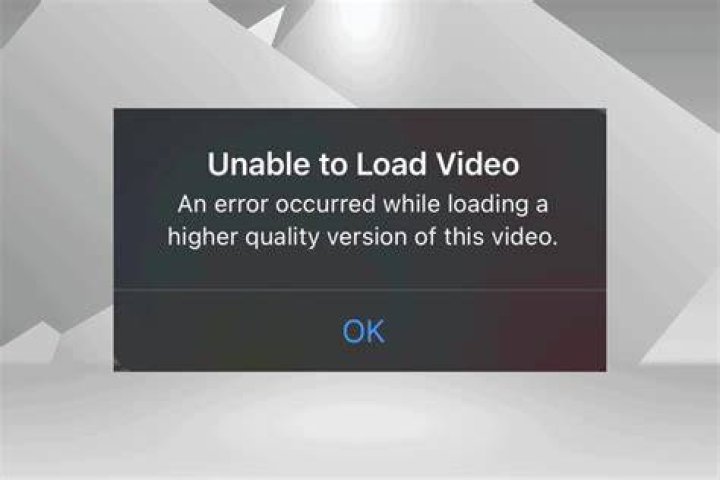 Streaming player not loading error screen