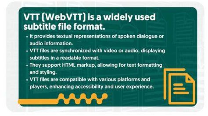 Subtitle formats SRT WebVTT ASS in video player