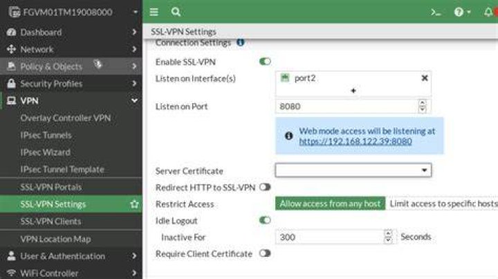 VPN and firewall blocking adult website login